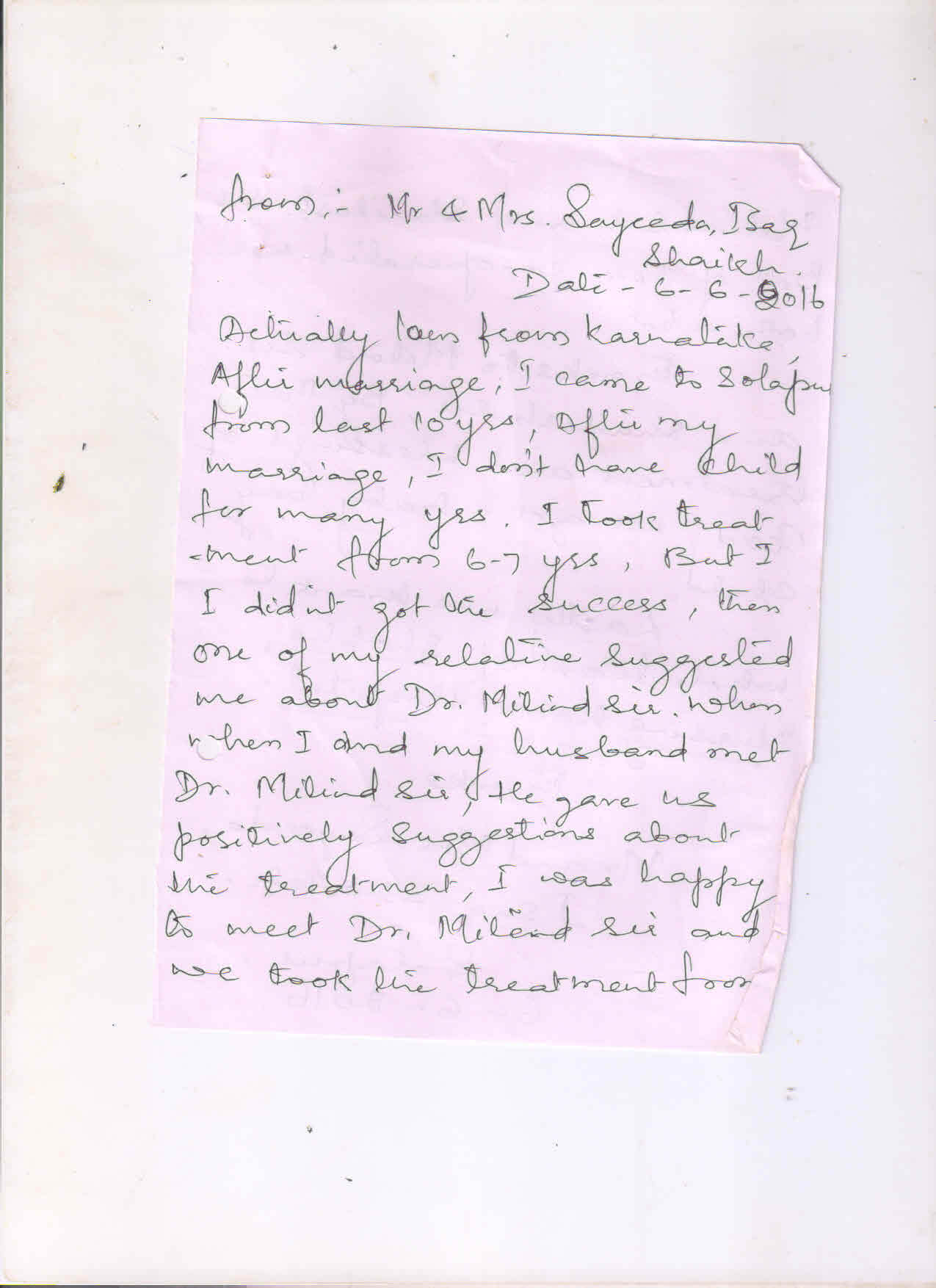 Patient testimonial 22